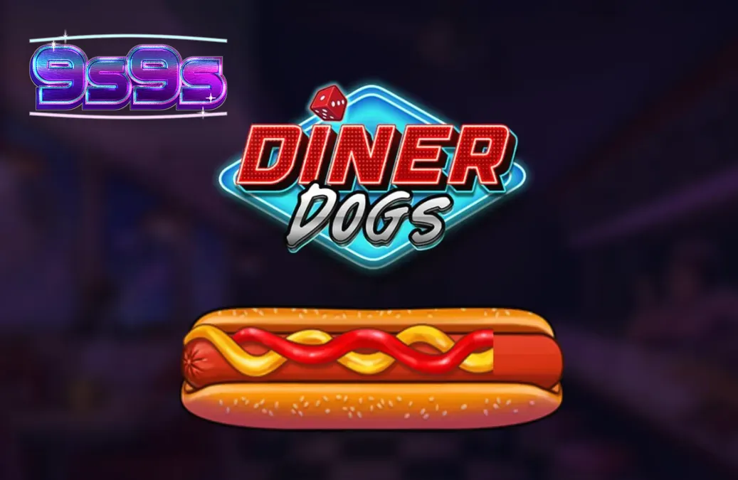 Tampilan visual slot Diner Dogs dengan tema retro noir dan elemen kriminal